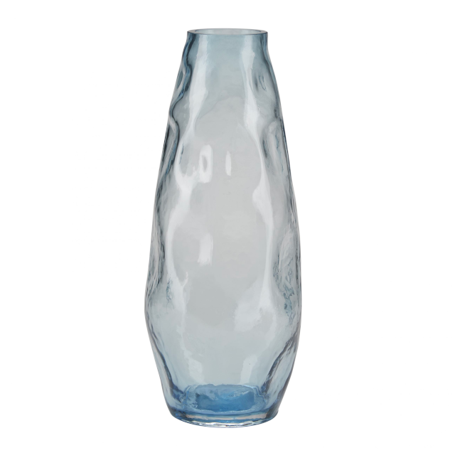 Mouth-Blown Glass Vase - Bahne Interior - Blue