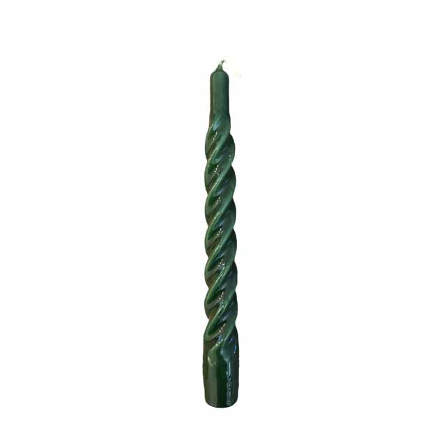 Candles With A Twist - 21 CM - Dark Green