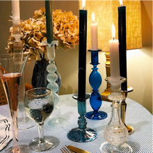 Indlæs billede til gallerivisning Anna+Nina - Ocean Glass Candle Holder - Blue
