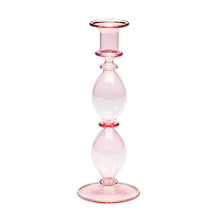 Indlæs billede til gallerivisning Olympia Glass Candle Holder - Light Pink
