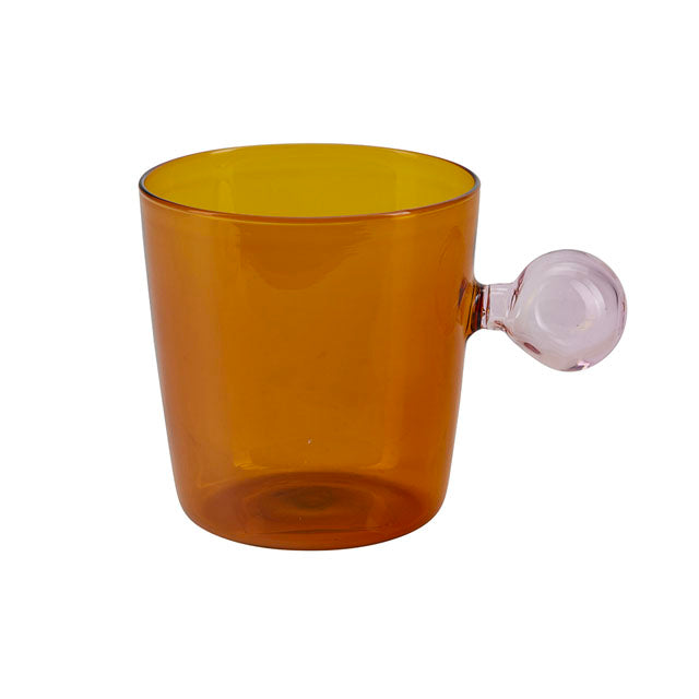 Bahne Interior - Cup w. bubble handle - Orange, Rose