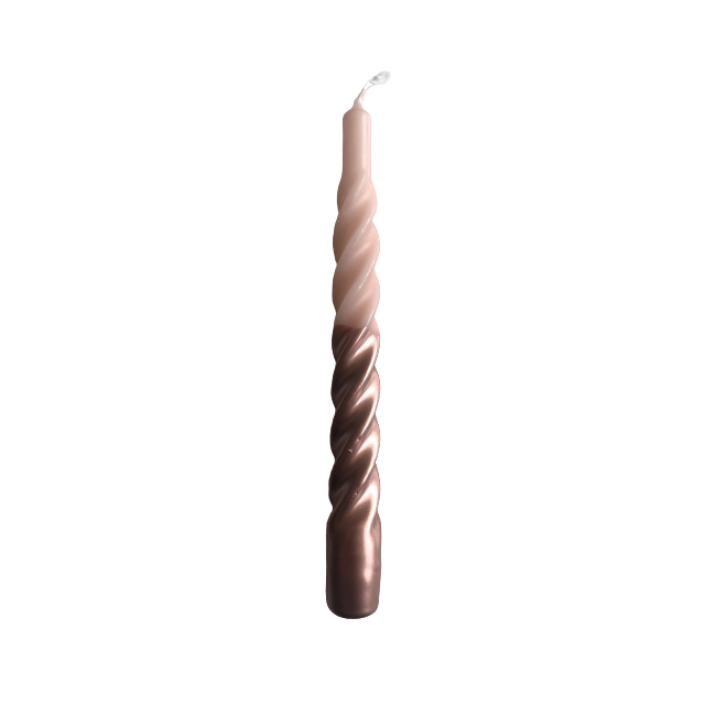 Candles With A Twist Multi Colored - 21 CM - Rose / Rose Gold